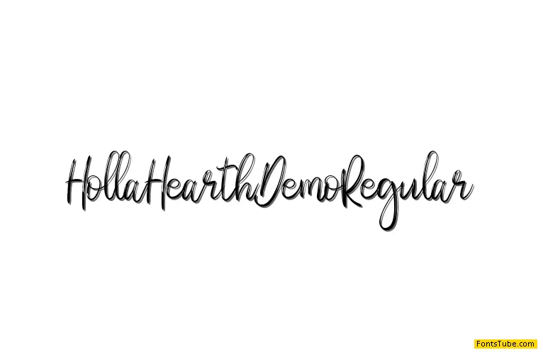Holla Hearth Demo Font