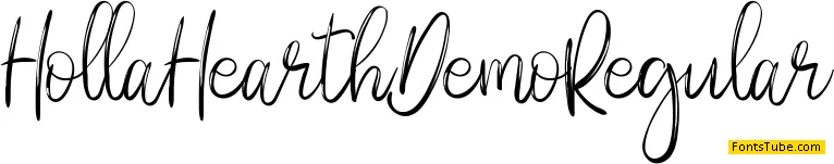 Holla Hearth Demo Font