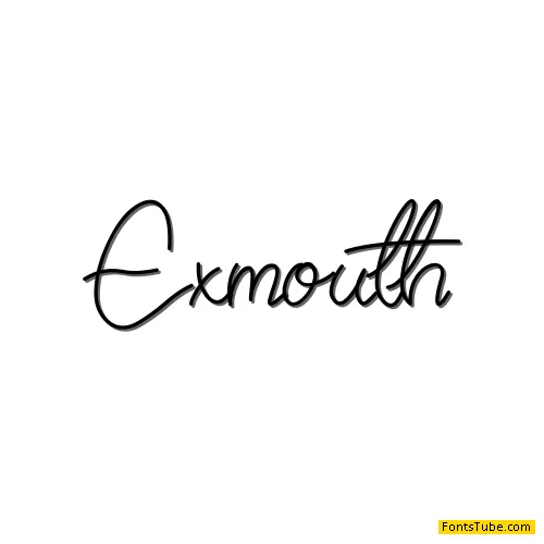 Exmouth Font
