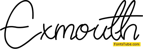 Exmouth Font