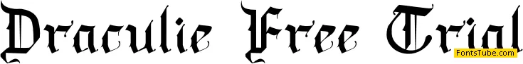 Draculie Free Trial Font