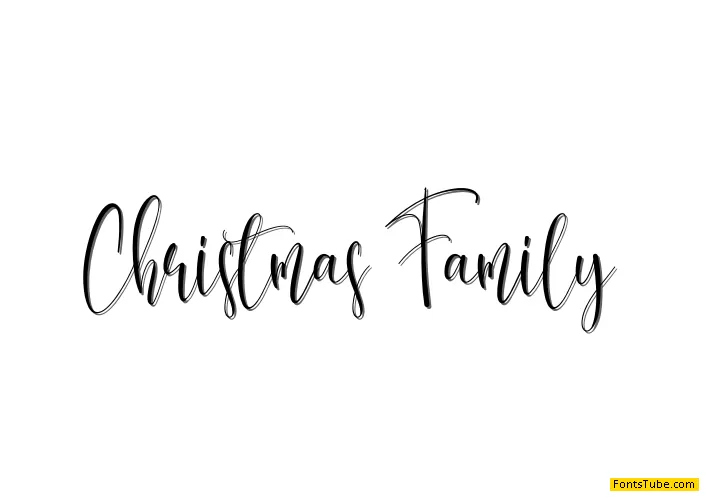 Christmas Family Font