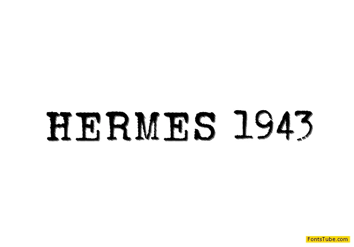 HERMES 1943 Font