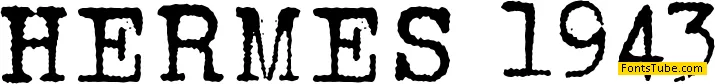 HERMES 1943 Font