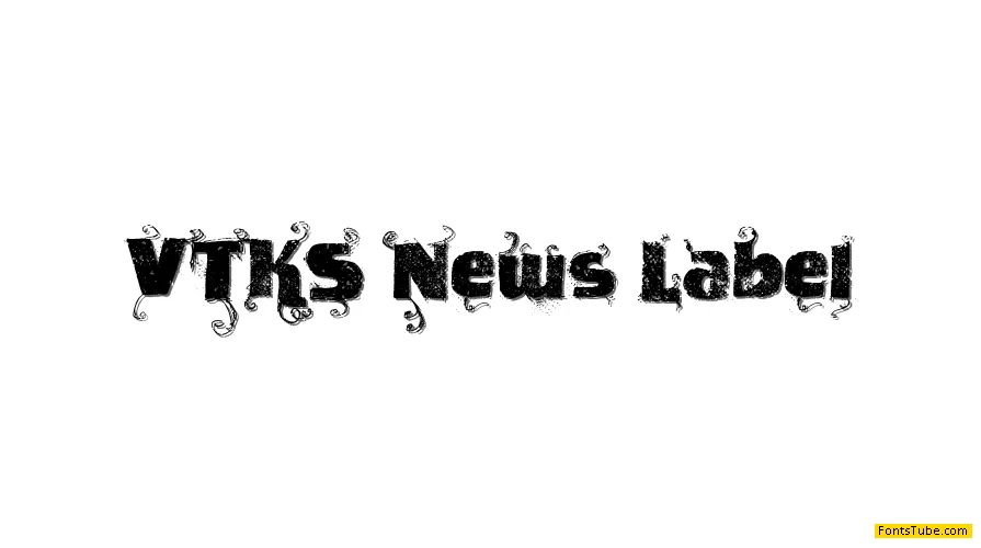 VTKS News Label Font