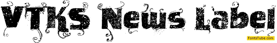 VTKS News Label Font