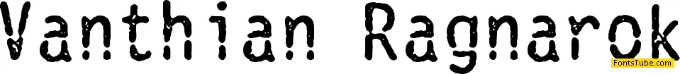 Vanthian Ragnarok Font