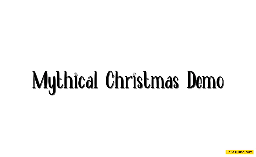 Mythical Christmas Demo Font