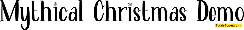 Mythical Christmas Demo Font