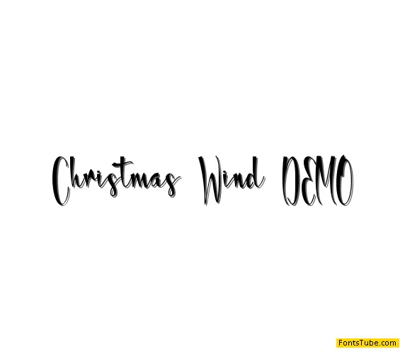Christmas Wind-PERSONAL USE Font