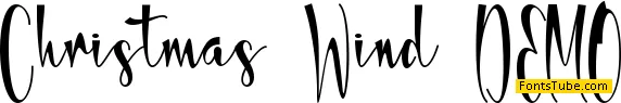 Christmas Wind-PERSONAL USE Font