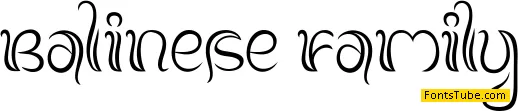 Balinese Family Font