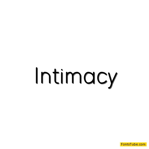 Intimacy Font