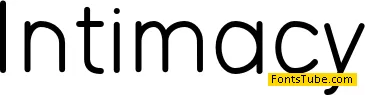 Intimacy Font