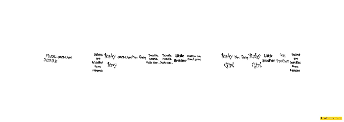 KR Scrappin Babies Font