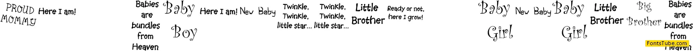 KR Scrappin Babies Font