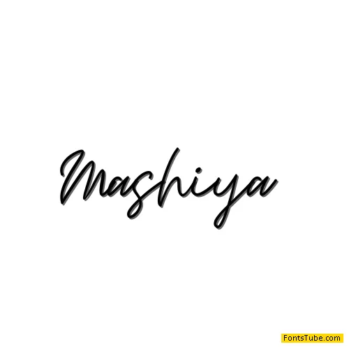 Mashiya Font