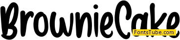 Brownie Cake Font