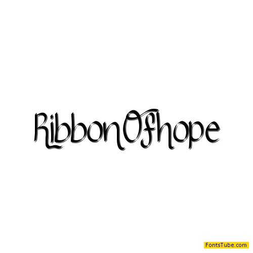 Ribbon Of Hope Font