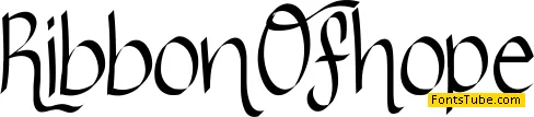 Ribbon Of Hope Font
