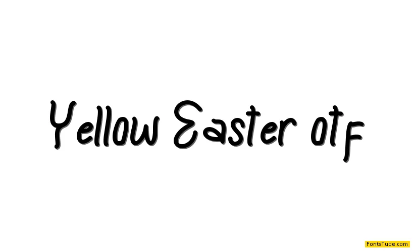 Yellow Easter Font