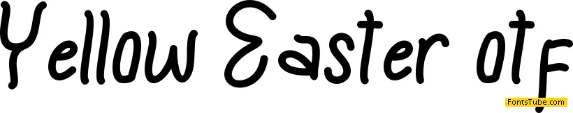 Yellow Easter Font