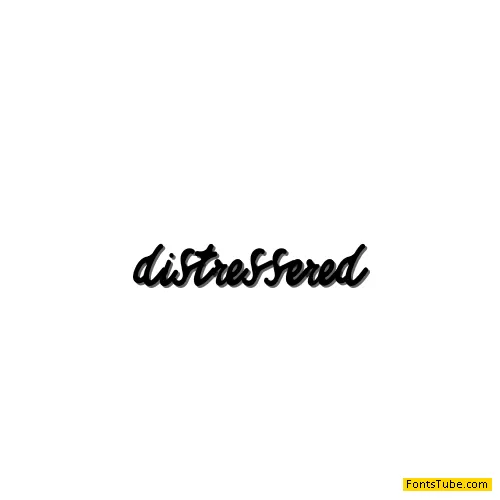 distressered regular Font