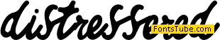 distressered regular Font