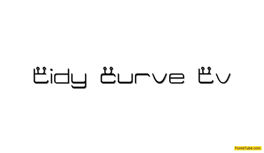 Tidy Curve TV Font