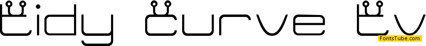 Tidy Curve TV Font