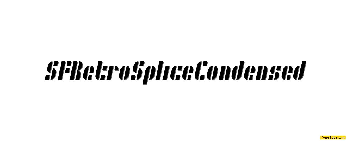 SF RetroSplice Font Family