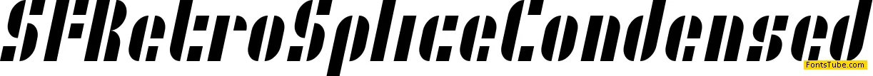 SF RetroSplice Font Family