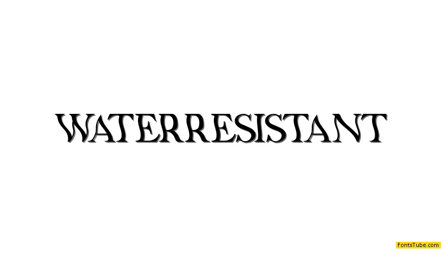 Water Resistant