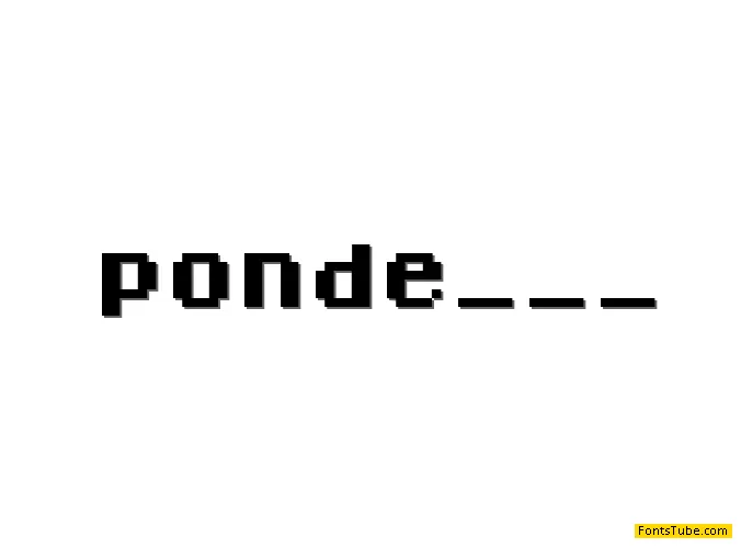 Ponderosa Font