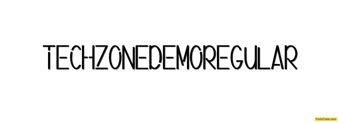 Tech Zone Demo Font Family