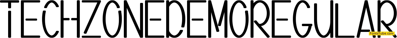 Tech Zone Demo Font Family