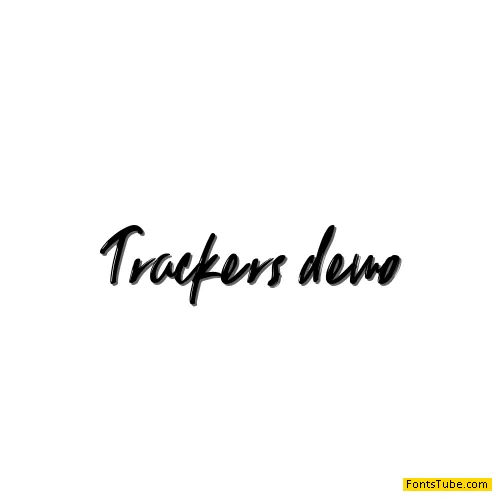 Trackers demo Font
