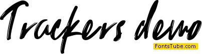 Trackers demo Font