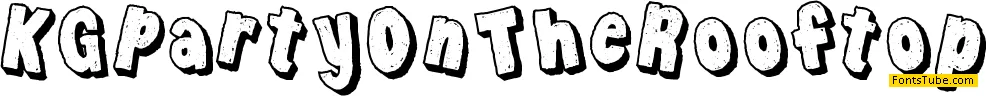 KG Party on the Rooftop Font