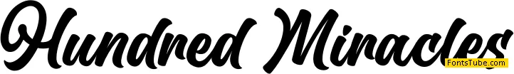 Hundred Miracles Font