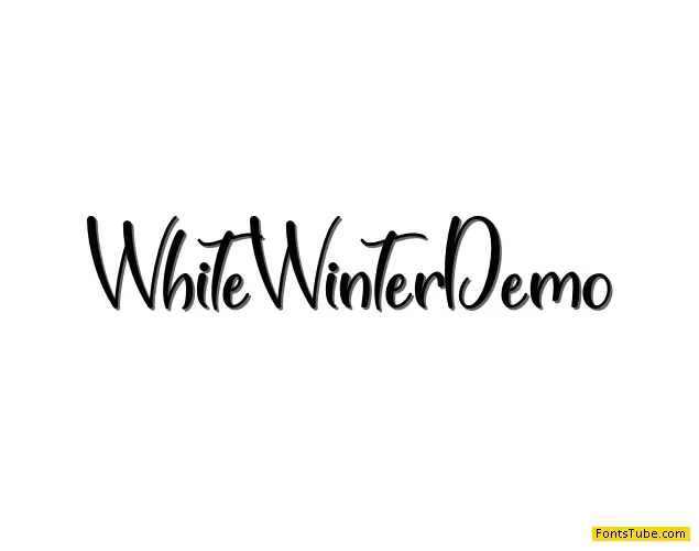 Winter White - Personal Use Font