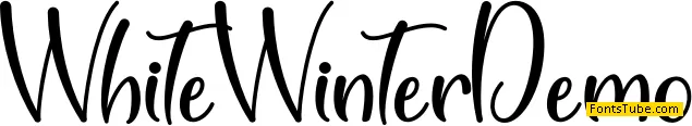 Winter White - Personal Use Font