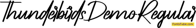 Thunderbirds Demo Font