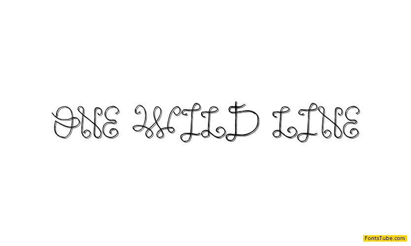 One Wild Line Font