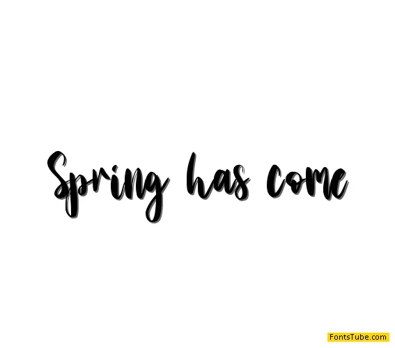 Spring has come