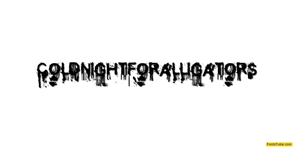 Cold Night for Alligators Font