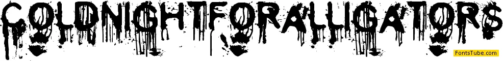 Cold Night for Alligators Font