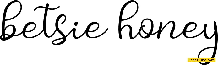 betsie honey Font