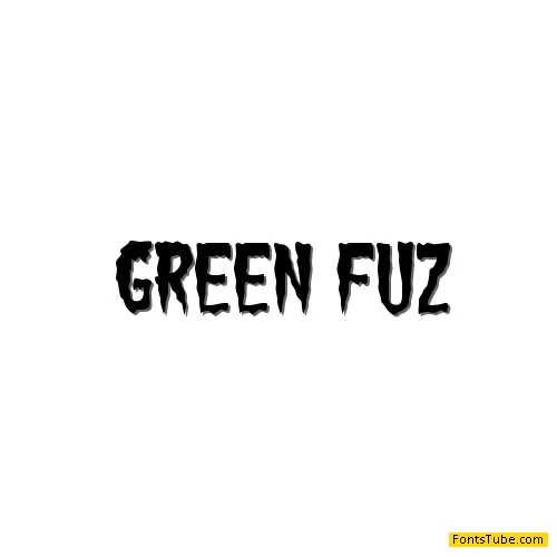 Green Fuz Font