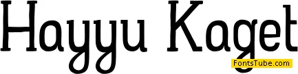 Hayyu Kaget Font